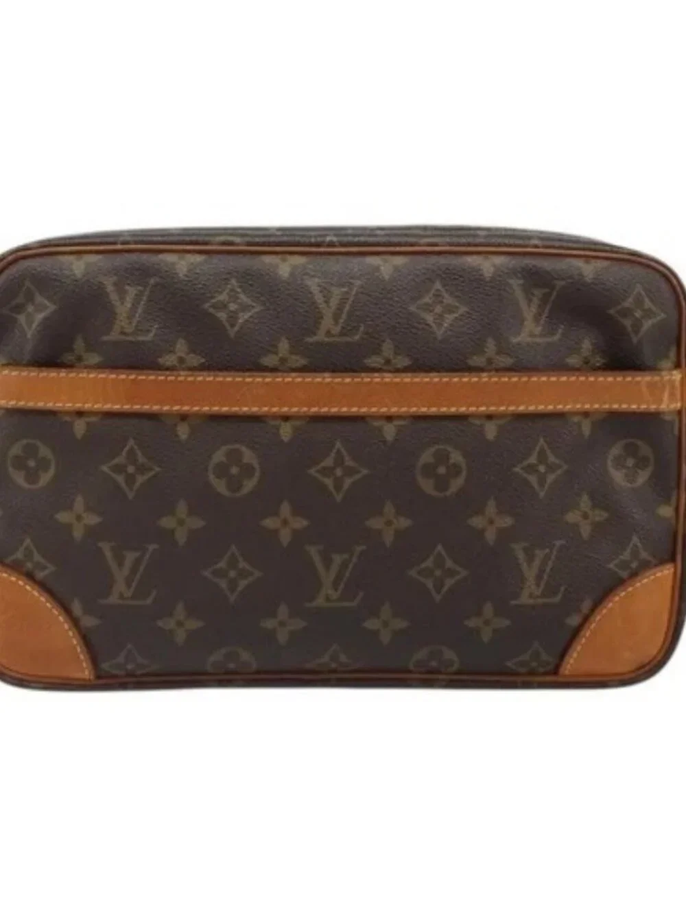 LOUIS VUITTON Monogram Compiegne 28 Clutch Bag M51845 LV Auth 179532